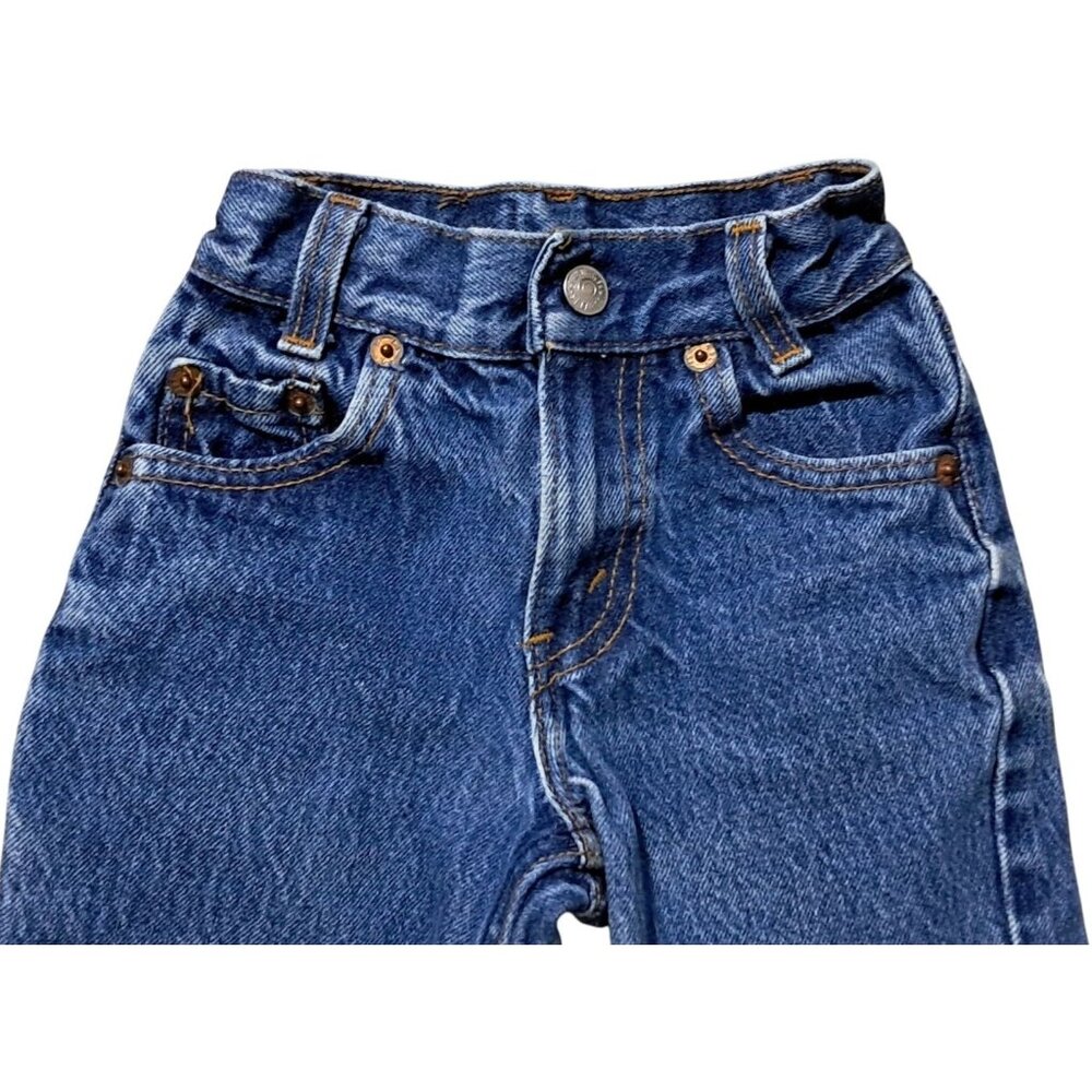 Vintage 70s/80s Levis Size 1 Kids Jeans Blue Denim 100% Cotton Made In USA - Picture 4 of 13